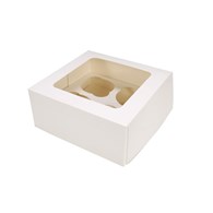 Box-4-Cupcake/Muffin-White-Window (25pcs)