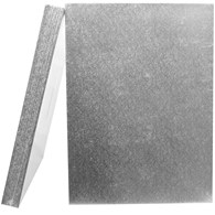 St Oblong Double Thick Card (12X9'') 10's silver