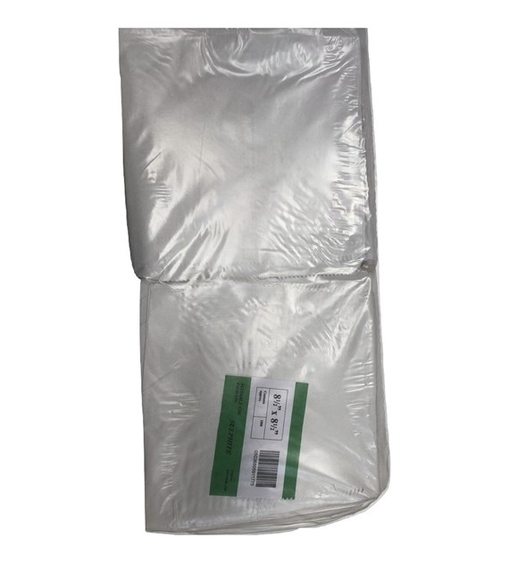White Sulphite Paper Bags Strung (8.5 x 8.5) 1000