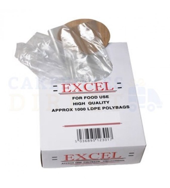 Small Clear LDPE Bags (152x260x465mm) 2000 (6x10x18 inch)