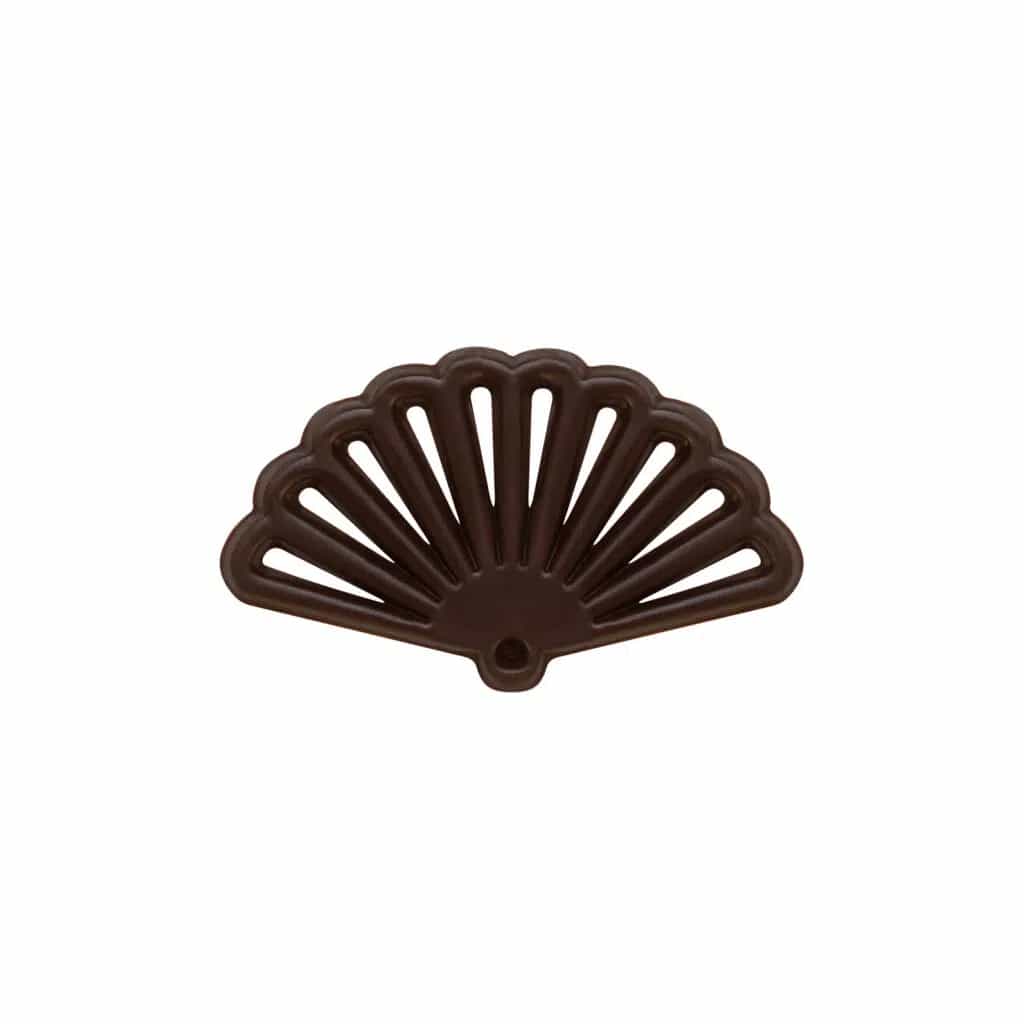 Chocolate Filigree Oriental Fan 59 mm (400 pc)