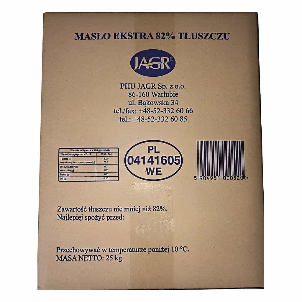 Unsalted Butter 82% 25 kg
