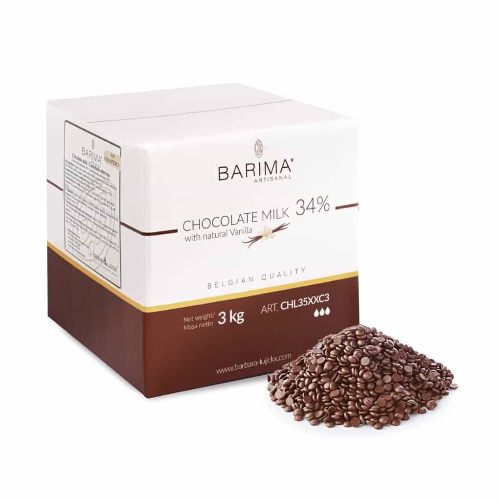 Barima Milk Chocolate 34% Callets 3 kg