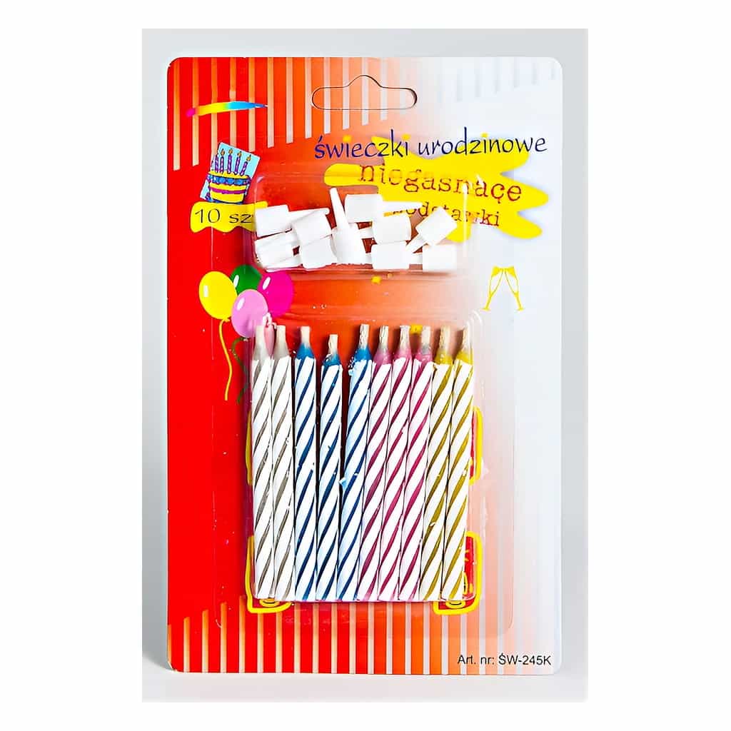 Magic Self-Relighting Birthday Candles with Holders