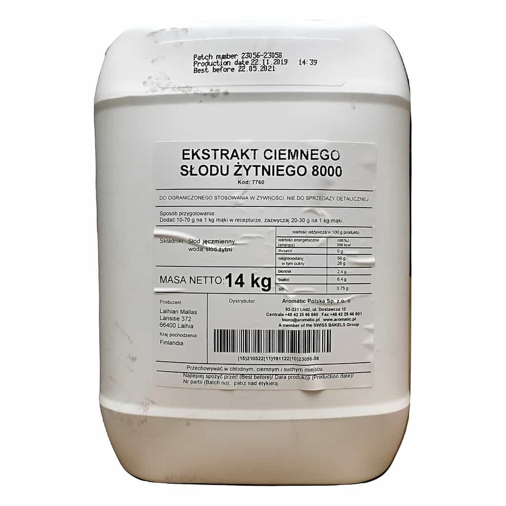 Bakels Dark Rye Malt Extract 8000 14 kg