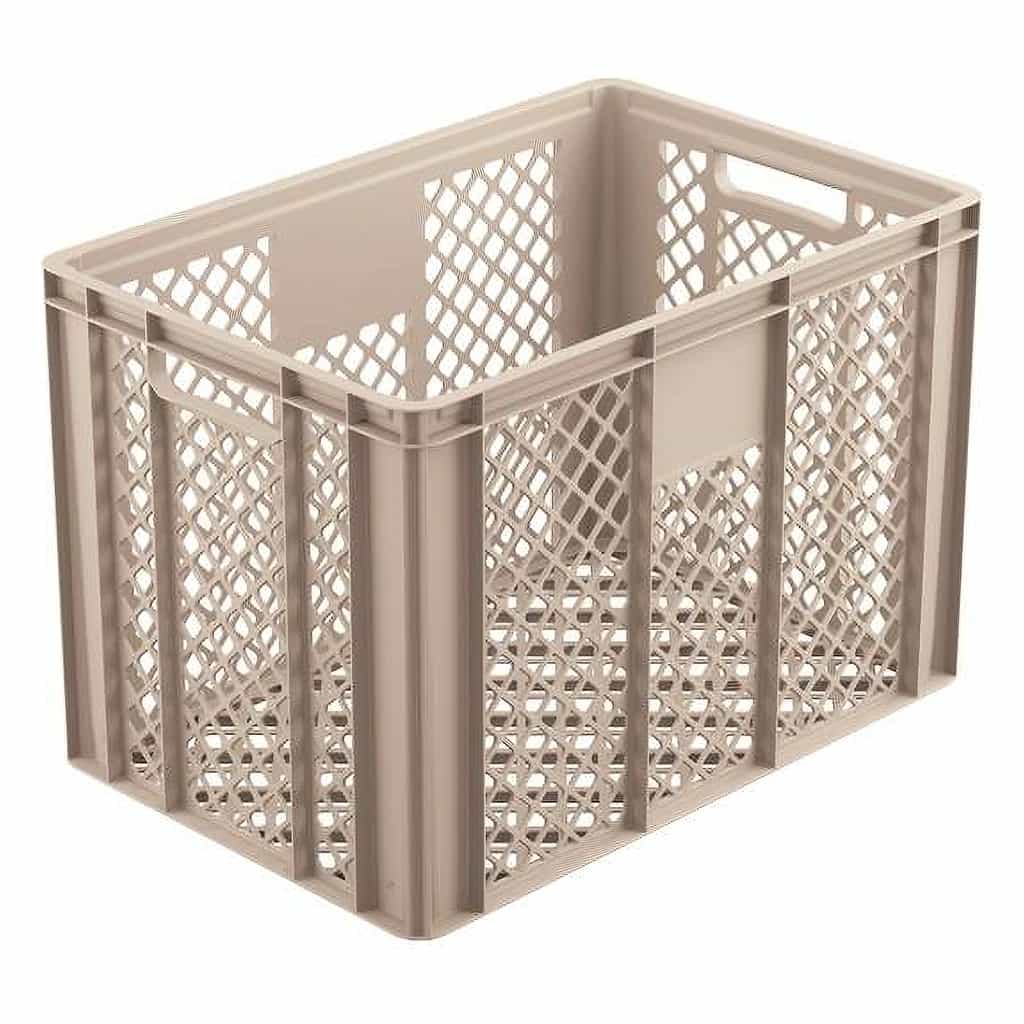Perforated Transport Box 60 × 40 × 41, Beige