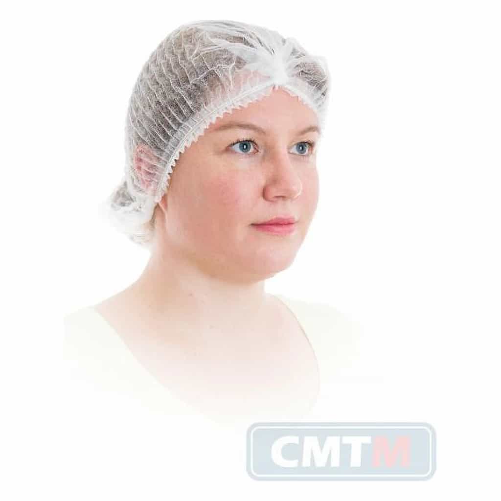 Disposable Bouffant Cap PP 53 cm White – Pack of 100