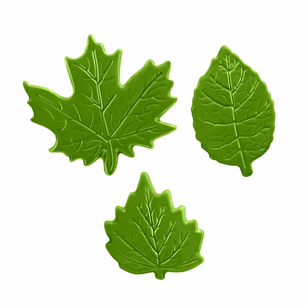 Chocolate Leaves Green Set, 30×45 mm (216 pc)