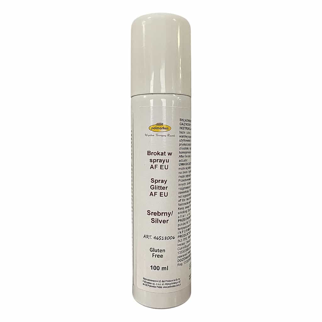 Silver Edible Glitter Spray 100 ml