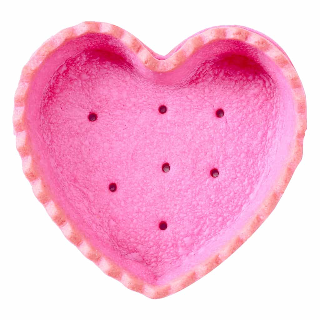 Heart-Shaped Raspberry Tartlet Shell 90 × 83 mm (40 pc)
