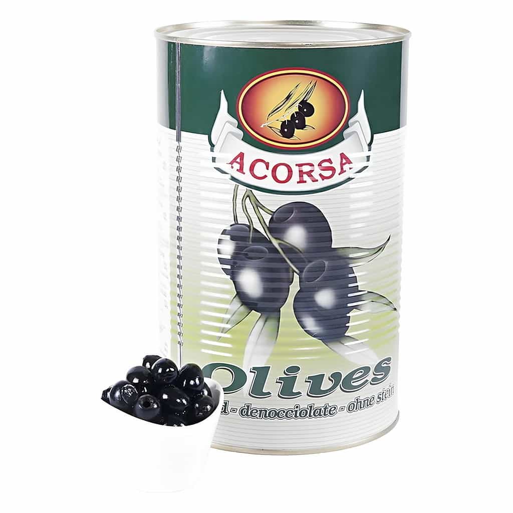 Black Olives Pitted Whole 3 × Kc5