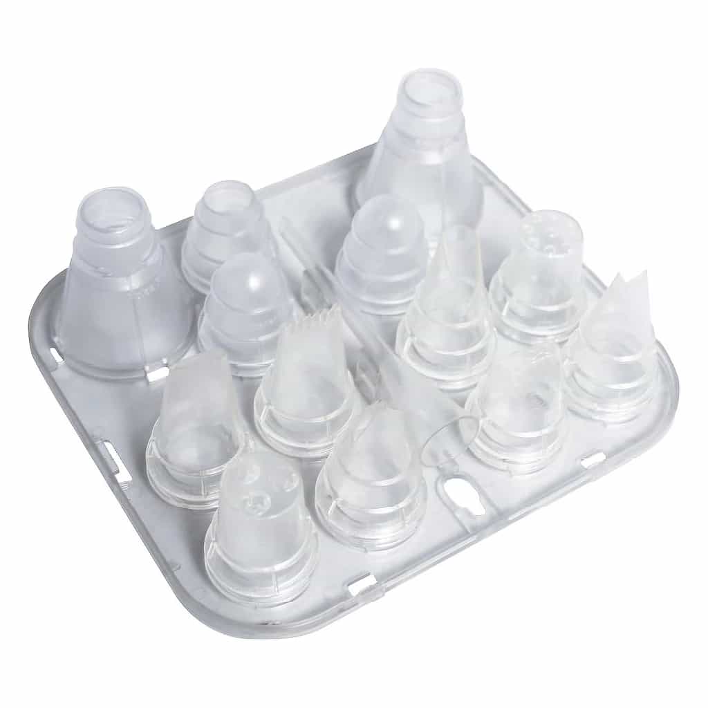 Piping Nozzle Set – 8 Decorating Tips & Berliner Spout