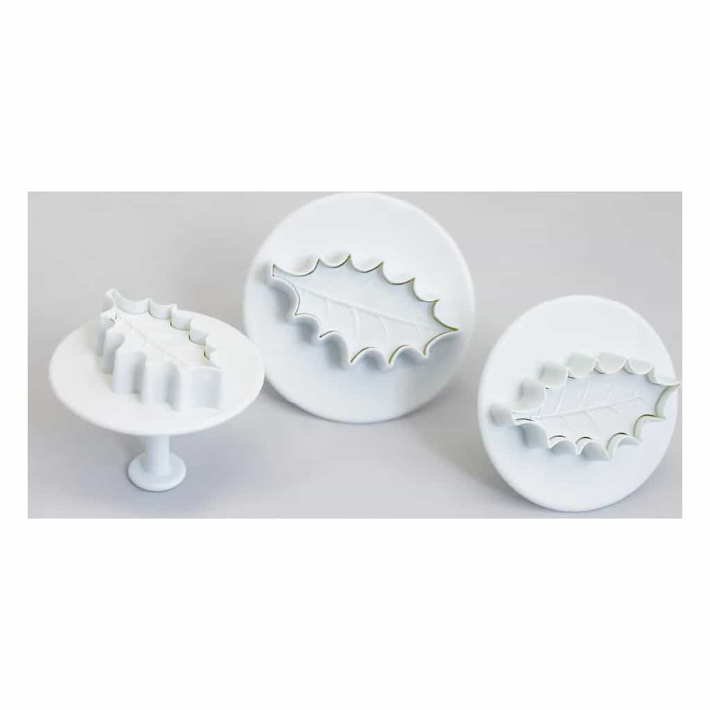 Holly Leaf Plunger Cutters Set
