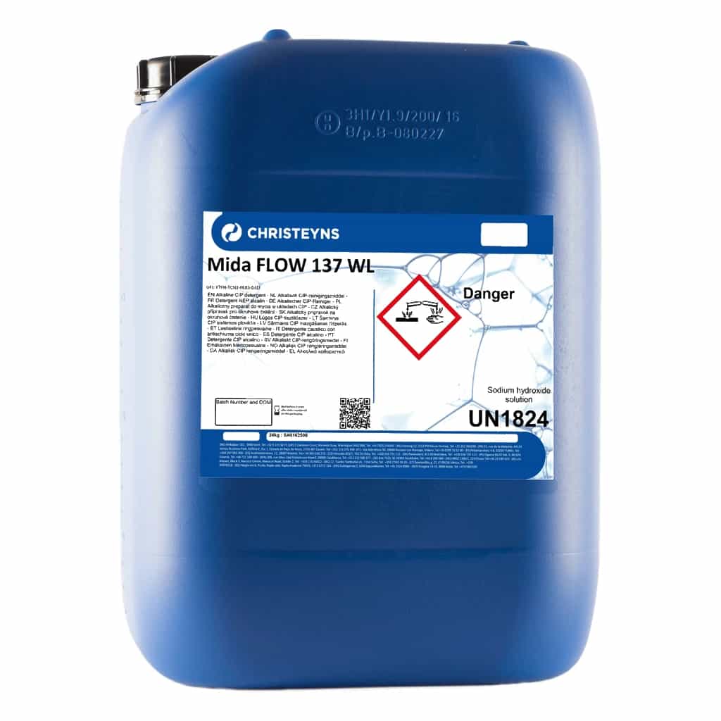 CIP Detergent Christeyns MIDA Flow 137 WL, 25 L