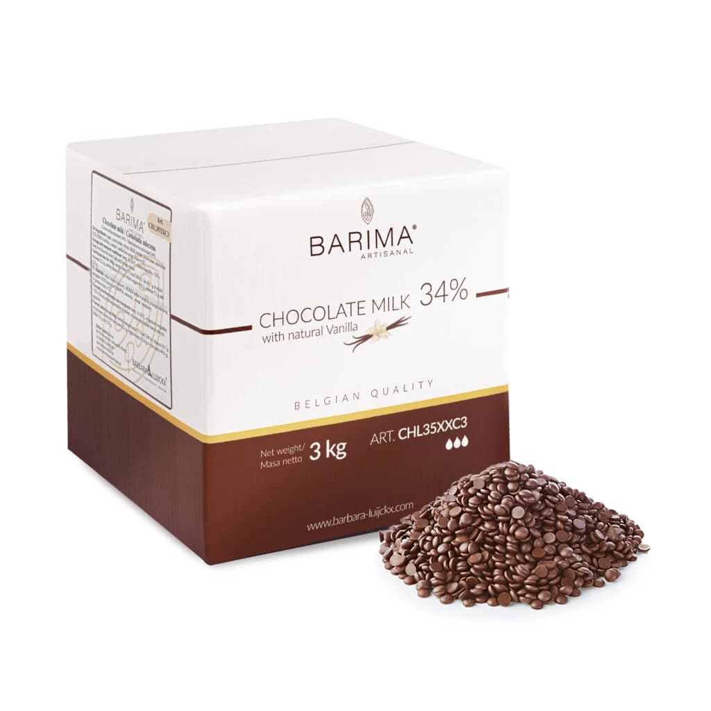 Barima Milk Chocolate 34% Callets 3 kg