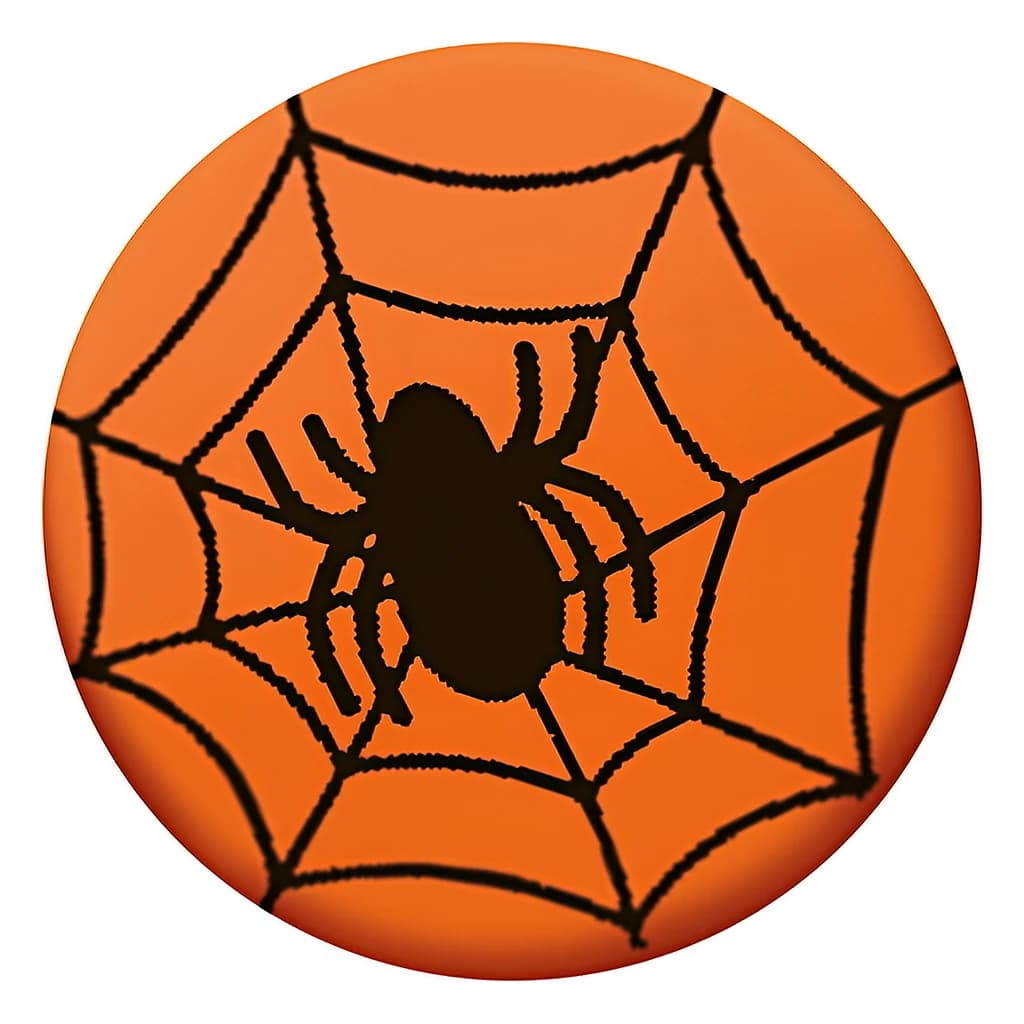 Chocolate Spider Disc Decoration 30 mm (189 pc)