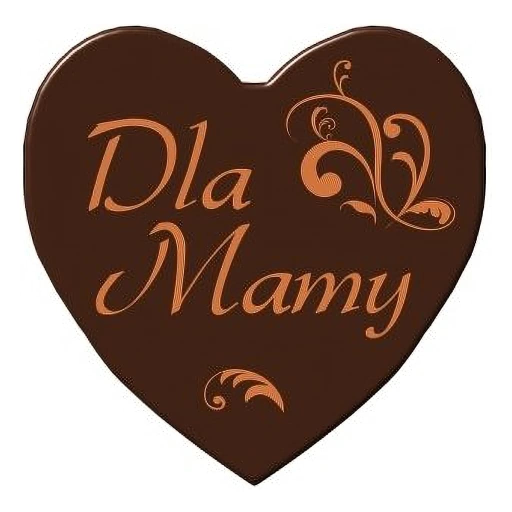 Chocolate Heart Plaque 'For Mum' 40 mm (90 pc)