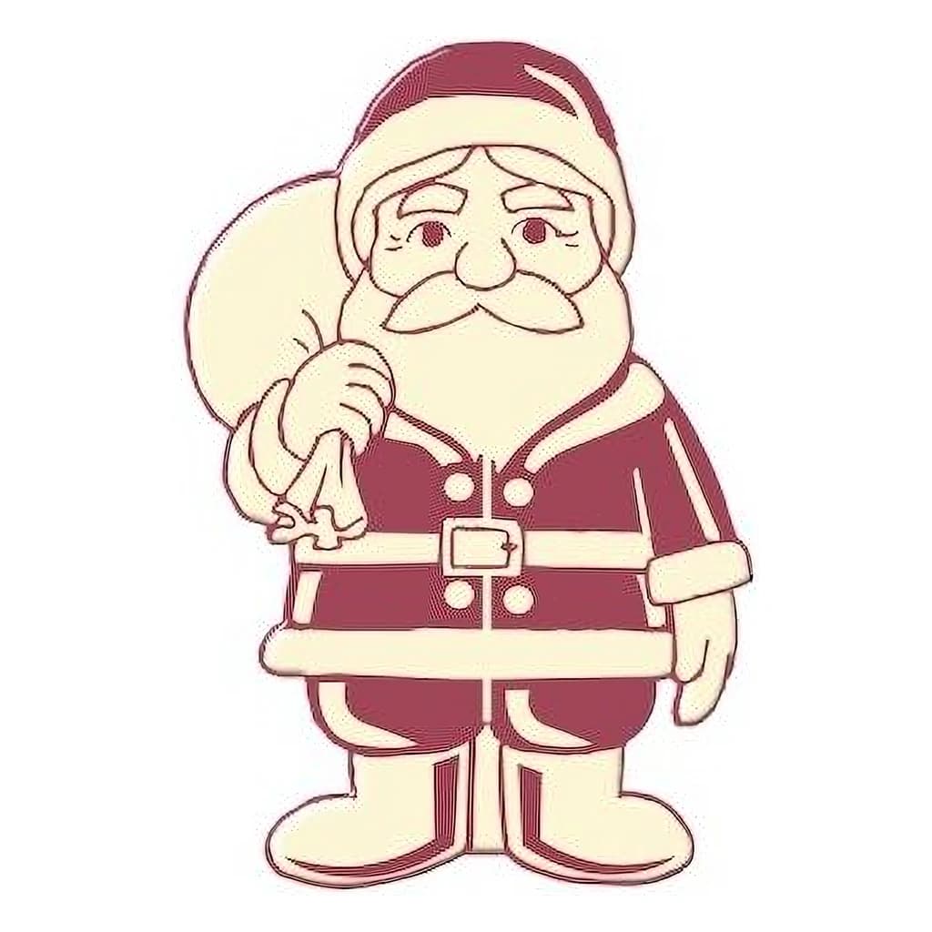 Chocolate Santa Claus Decoration, 40 mm (100 pc)