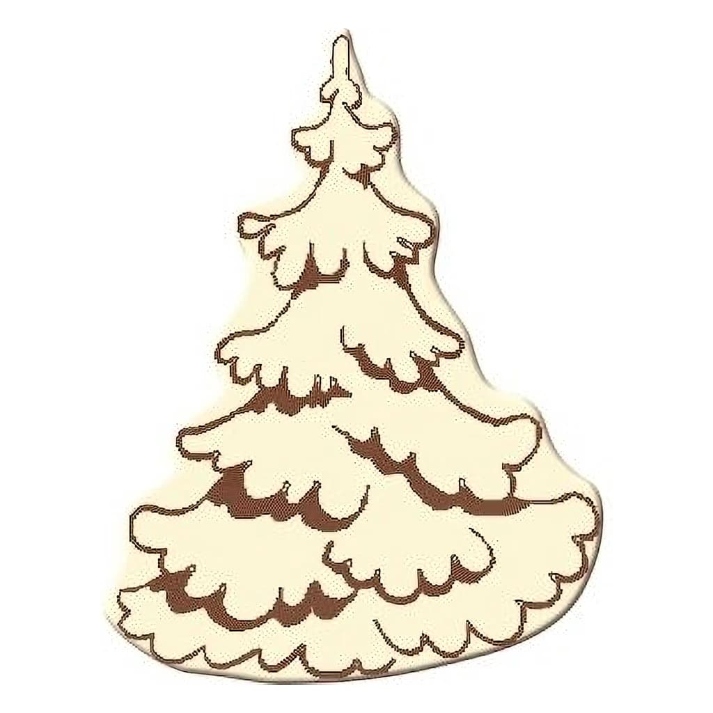 Chocolate Christmas Tree Decoration 40 mm