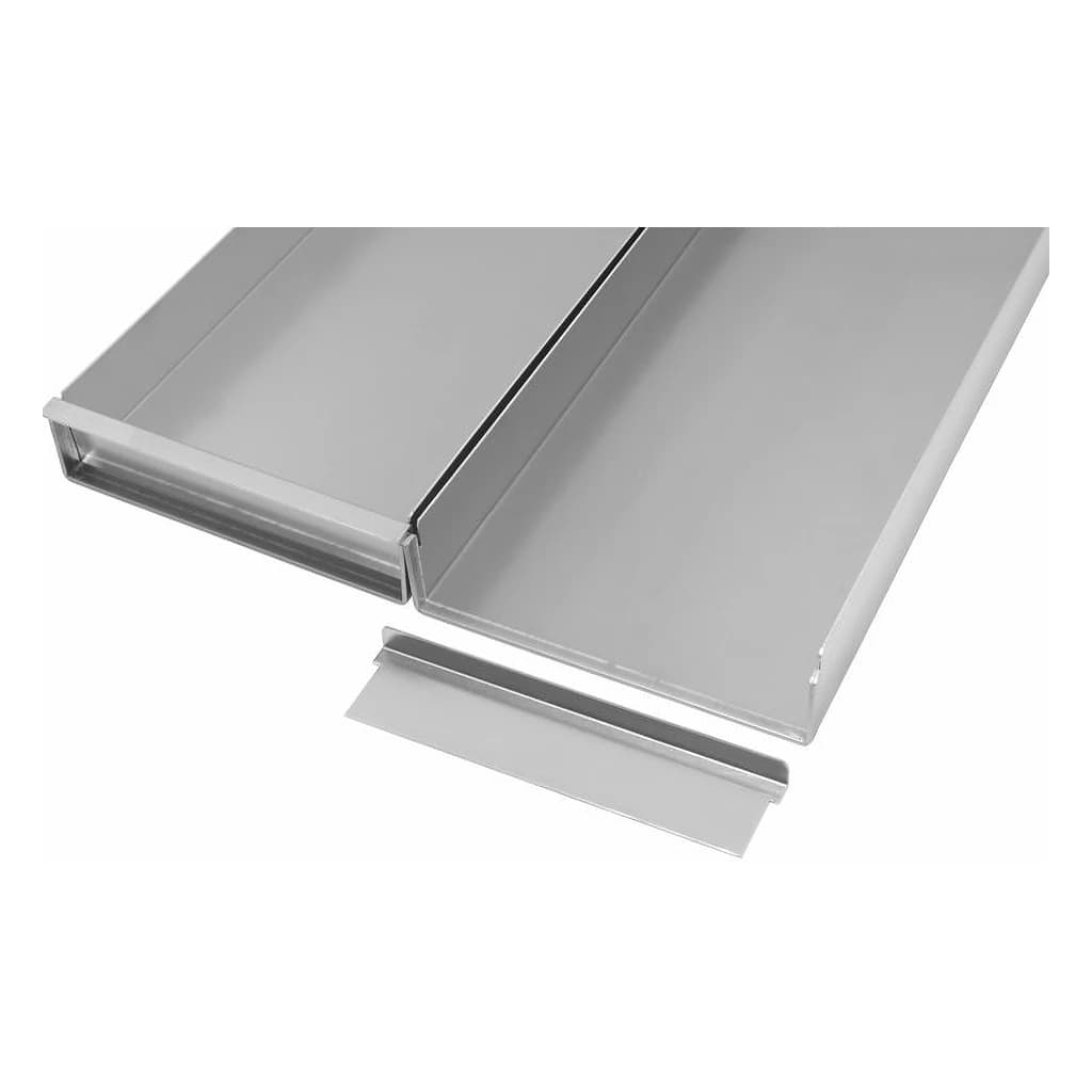 Aluminium Tray 60 × 40 cm H 5 cm Rim with S-Type Closure
