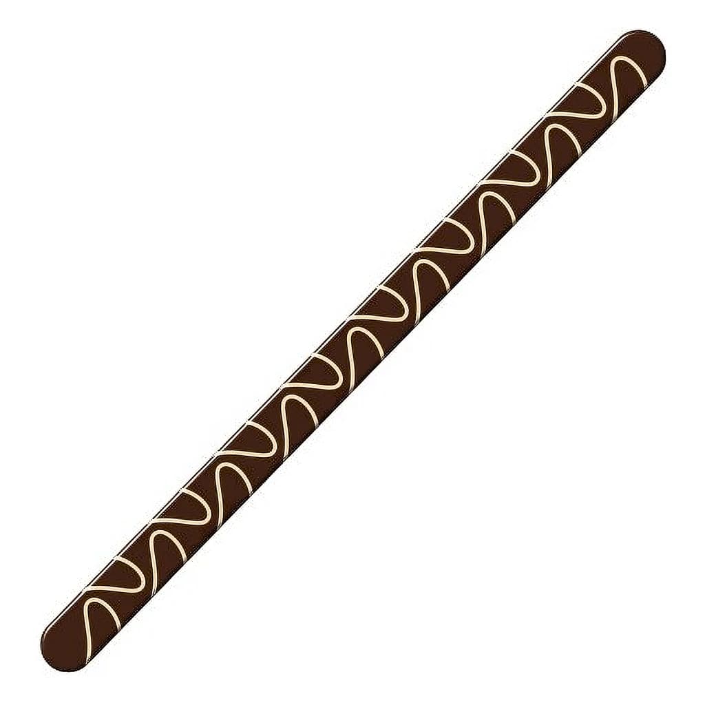 Dark Chocolate 5-Layer Decorated Sticks 110 mm (100 pc)