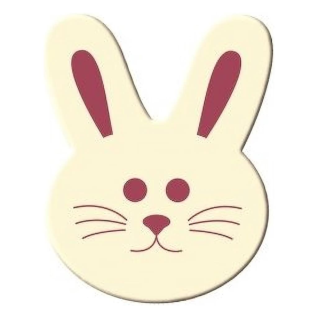 White Chocolate Hare Decoration 32 × 25 mm (140 pc)