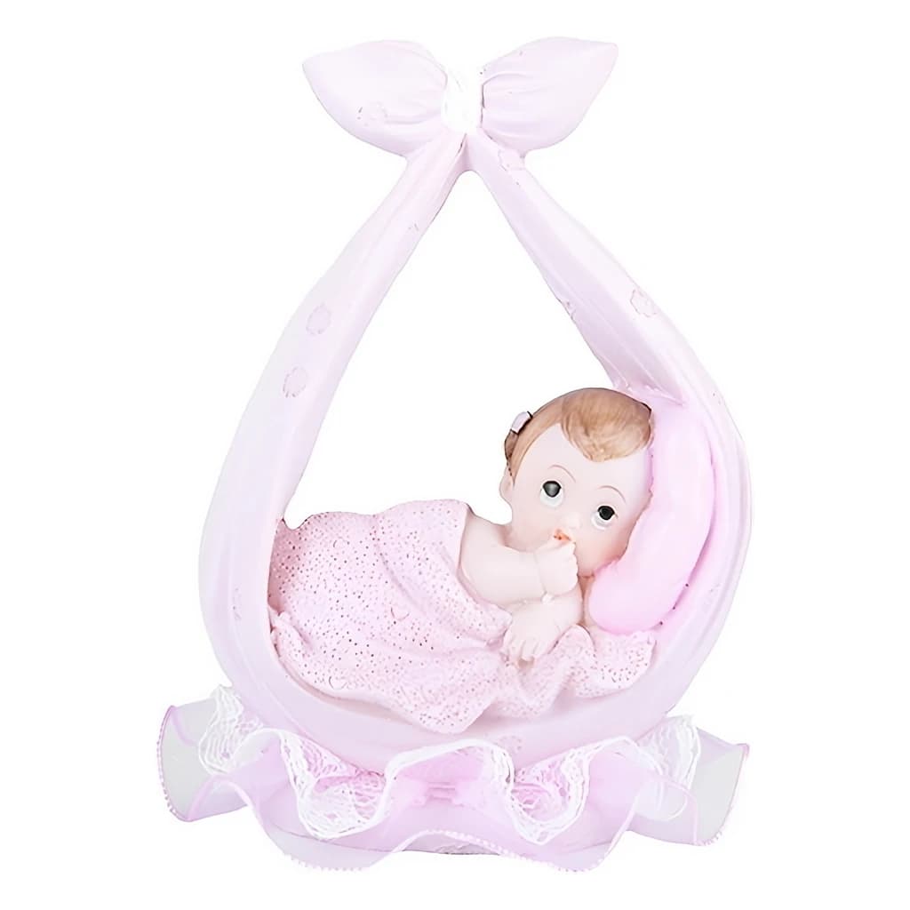 Baby Girl in Pink Sling Cake Topper Figurine 11 cm