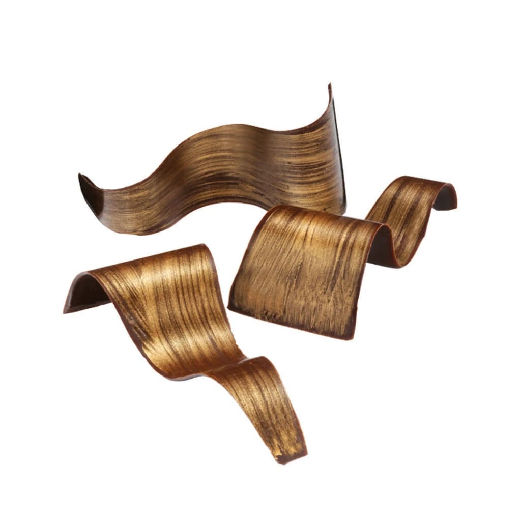 Chocolate Wave Decoration 65 mm (42 pc)