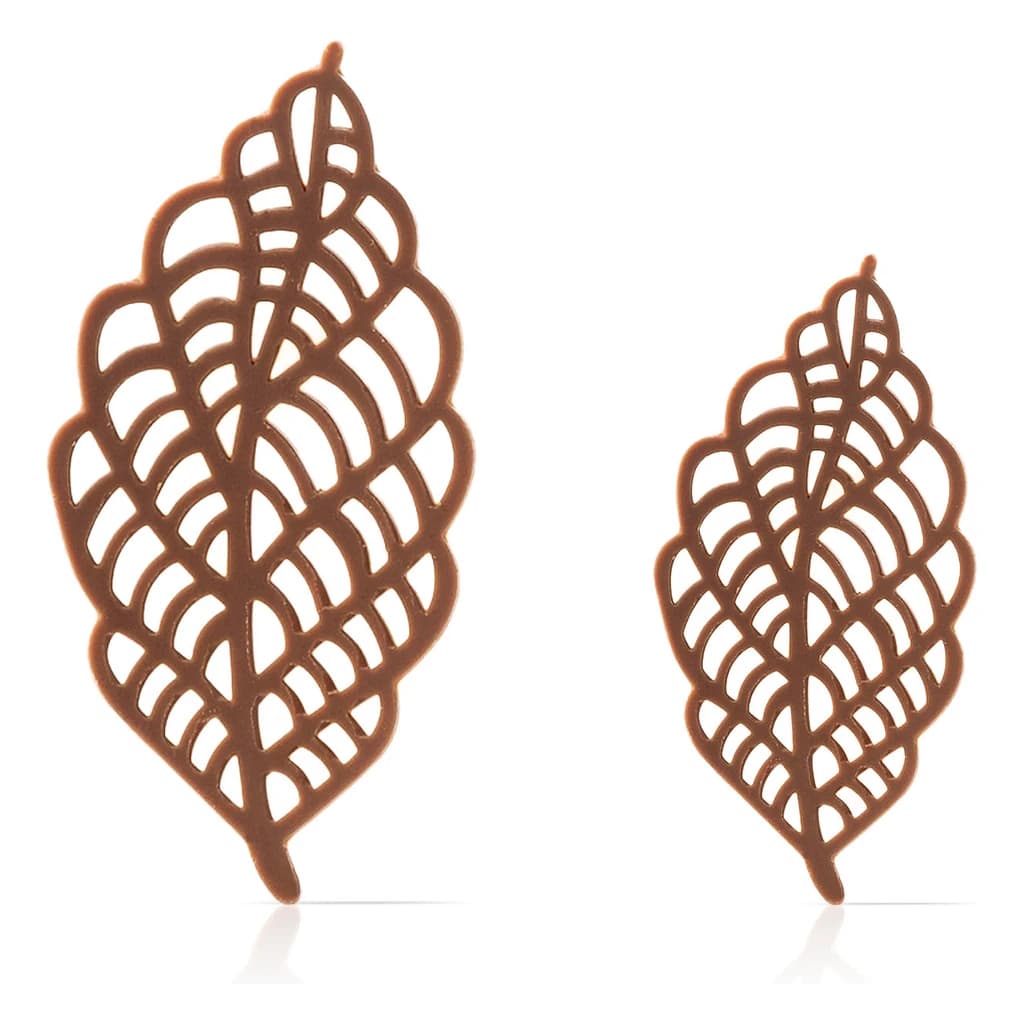 Dobla Azure Leaf Chocolate Decoration