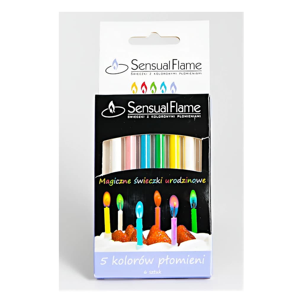 Sensual Flame Colour Birthday Candles (6 pc)