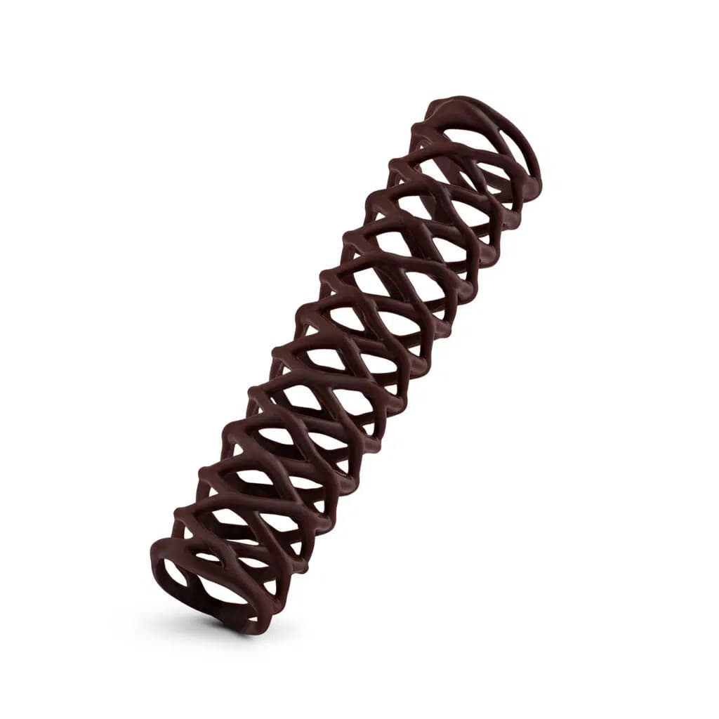 Dark Chocolate Openwork Tube 90 × 16 mm (56 pc)