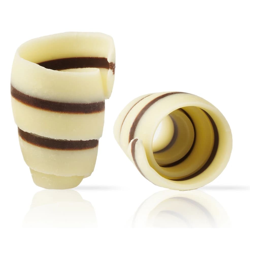Dobla Shell Chocolate Decoration White/Dark (180 pc)