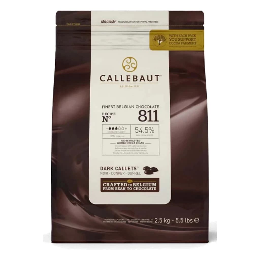 Callebaut 811 Dark Couverture Callets 54.5%