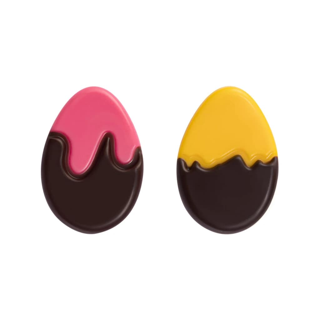 Chocolate Easter Eggs Dark – Coloured Set 27 × 39 mm (216 pc)