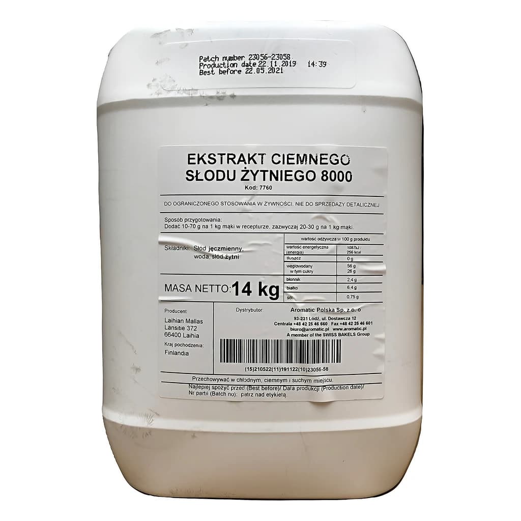 Bakels Dark Rye Malt Extract 8000 14 kg