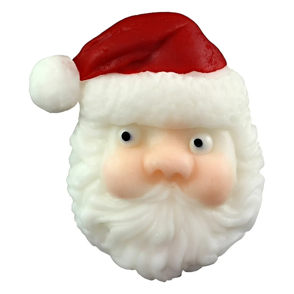 Sugar Santa Face Decorations – Pack of 14