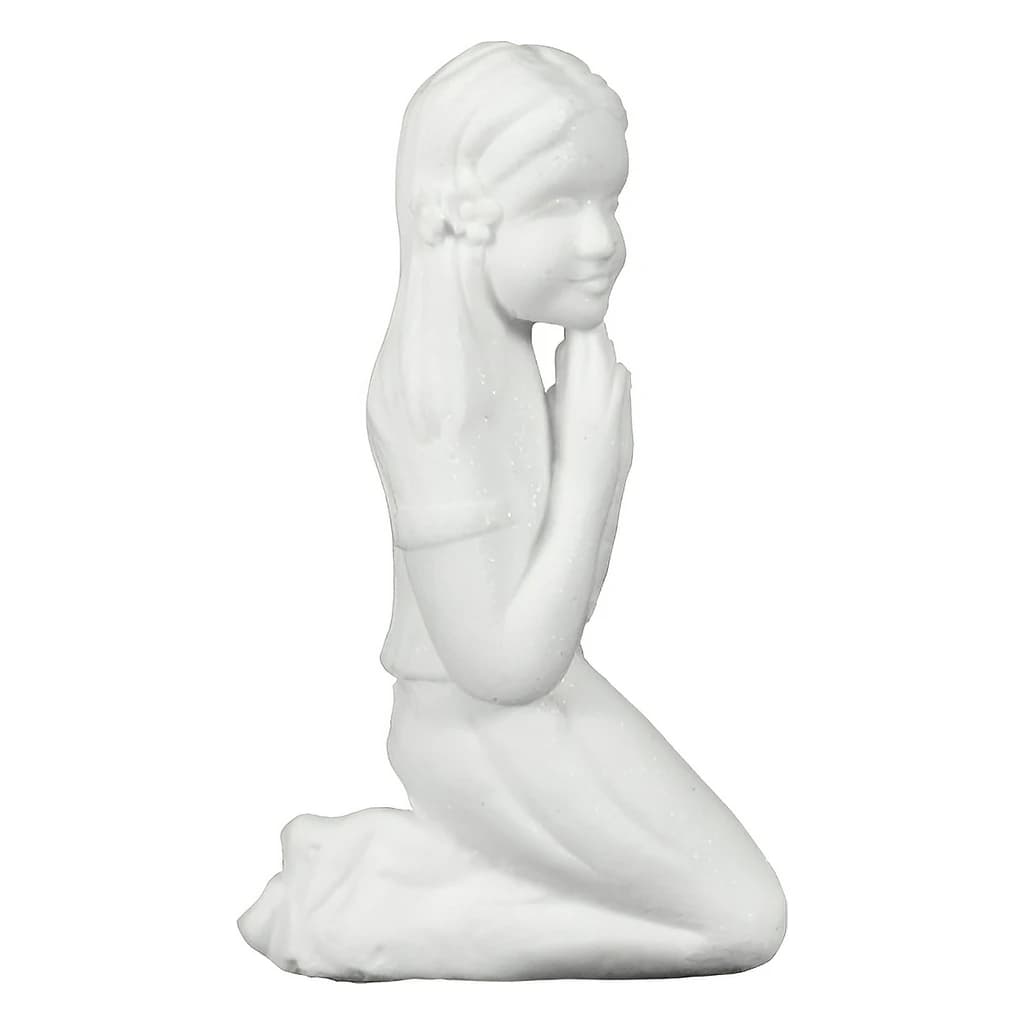 First Communion Praying Girl Cake Topper Figurine (DKS01/D)