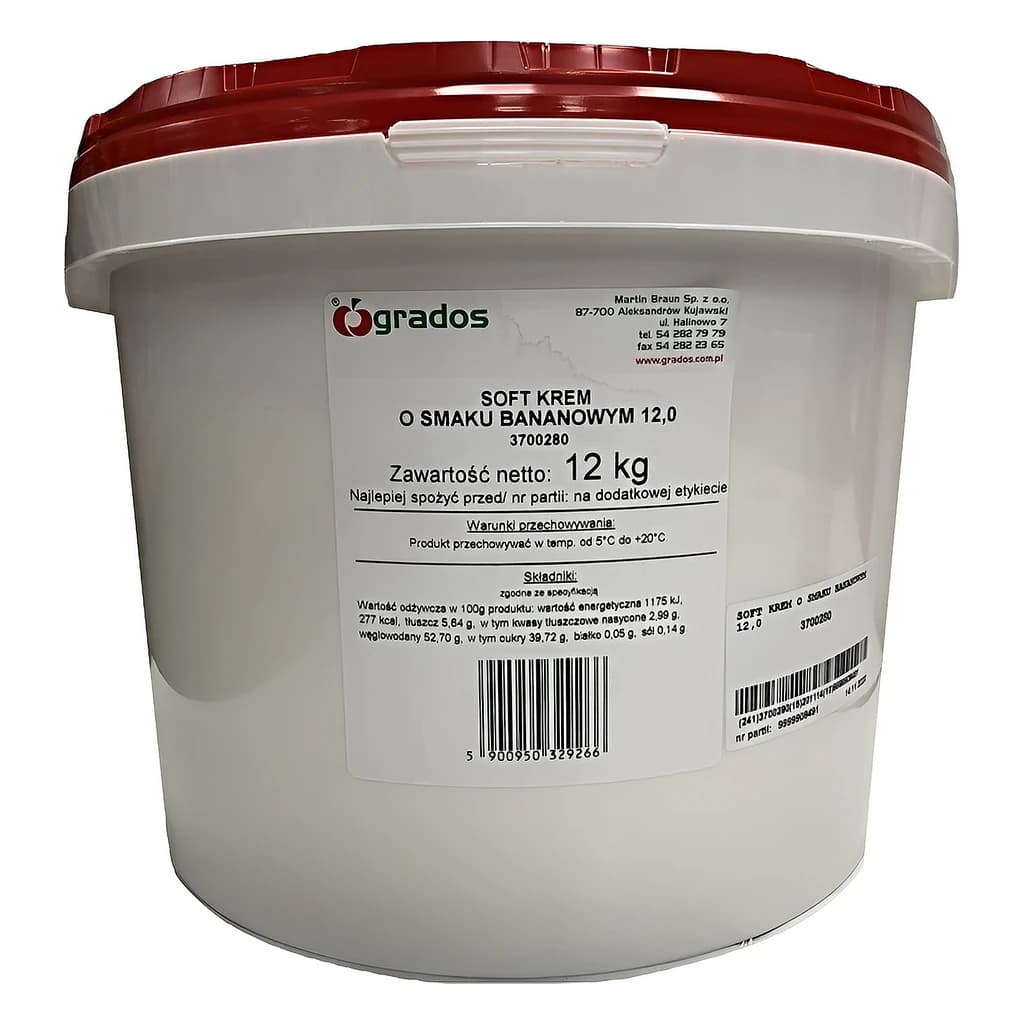 Banana Flavour Soft Cream 12 kg