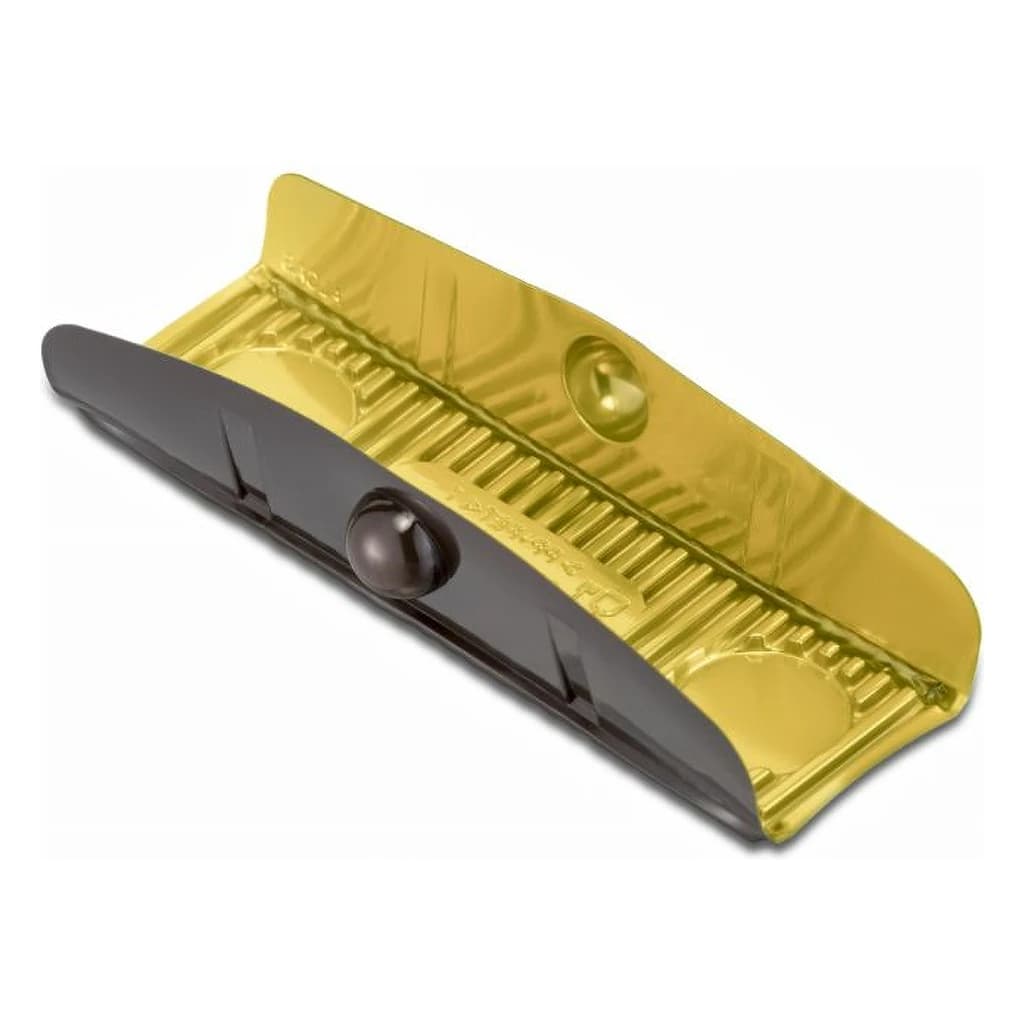 Plastic Tray Black and Gold for Eclairs 9 × 13 cm 100 pc