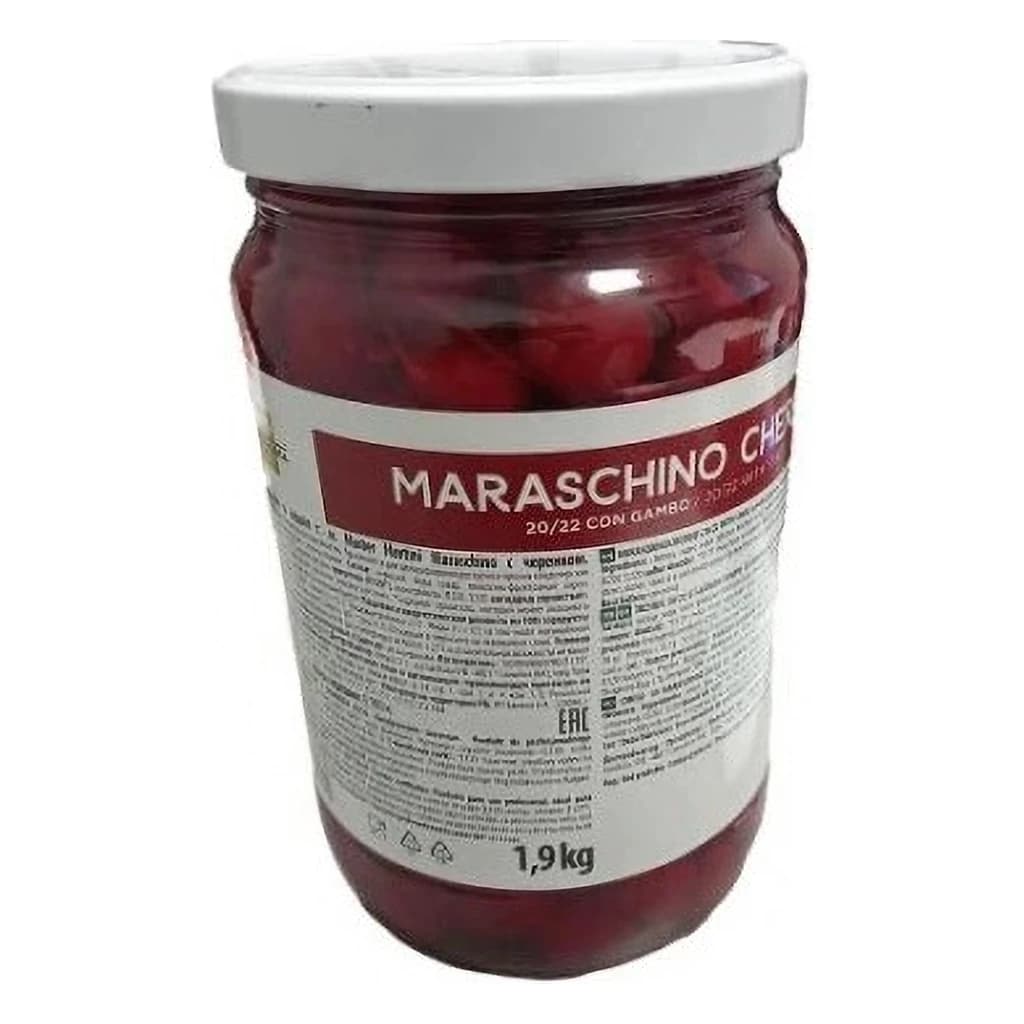 Maraschino Cherries with Stem 20/22 1.9 kg