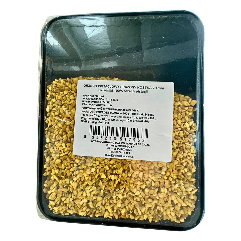Roasted Diced Pistachios 2–4 / 3–5 mm 1 kg