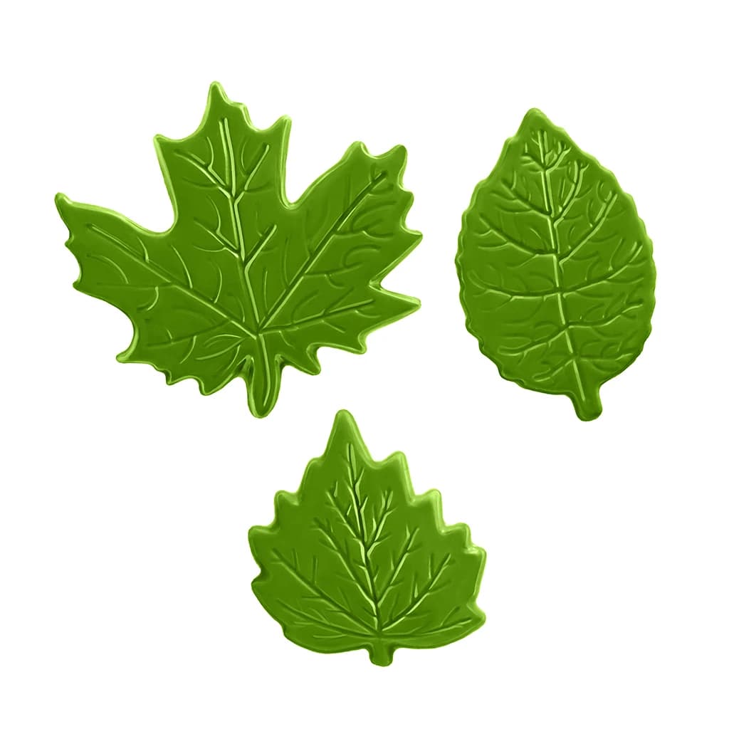 Chocolate Leaves Green Set, 30×45 mm (216 pc)