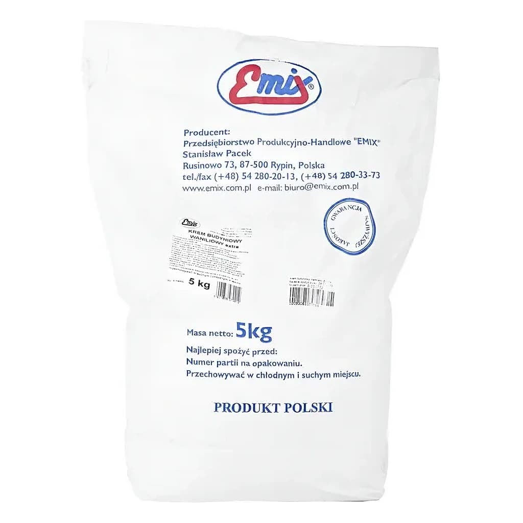Vanilla Custard Powder No Sugar 5 kg (Emix)
