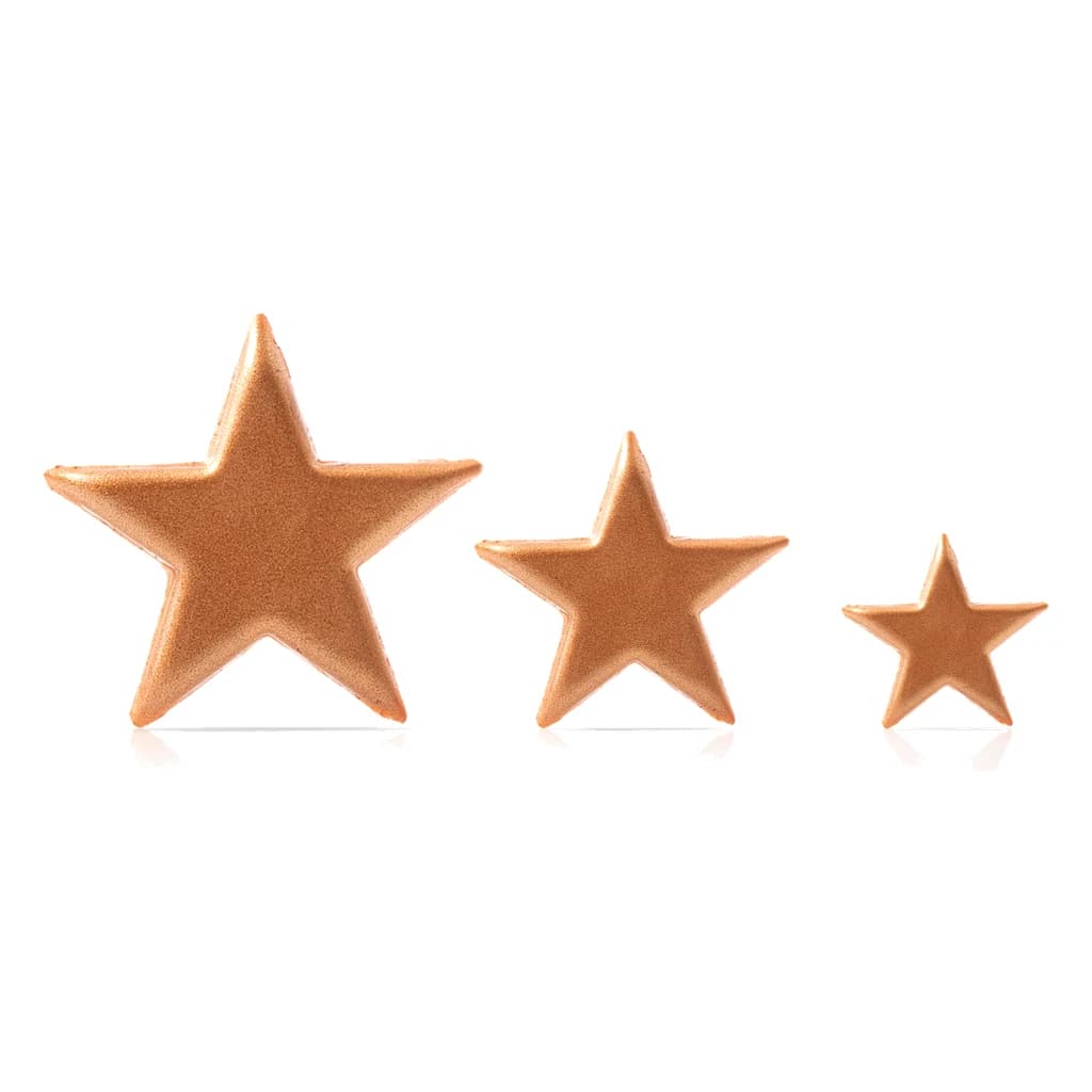 Zeelandia Golden Stars Sugar Decorations (Assorted Sizes)