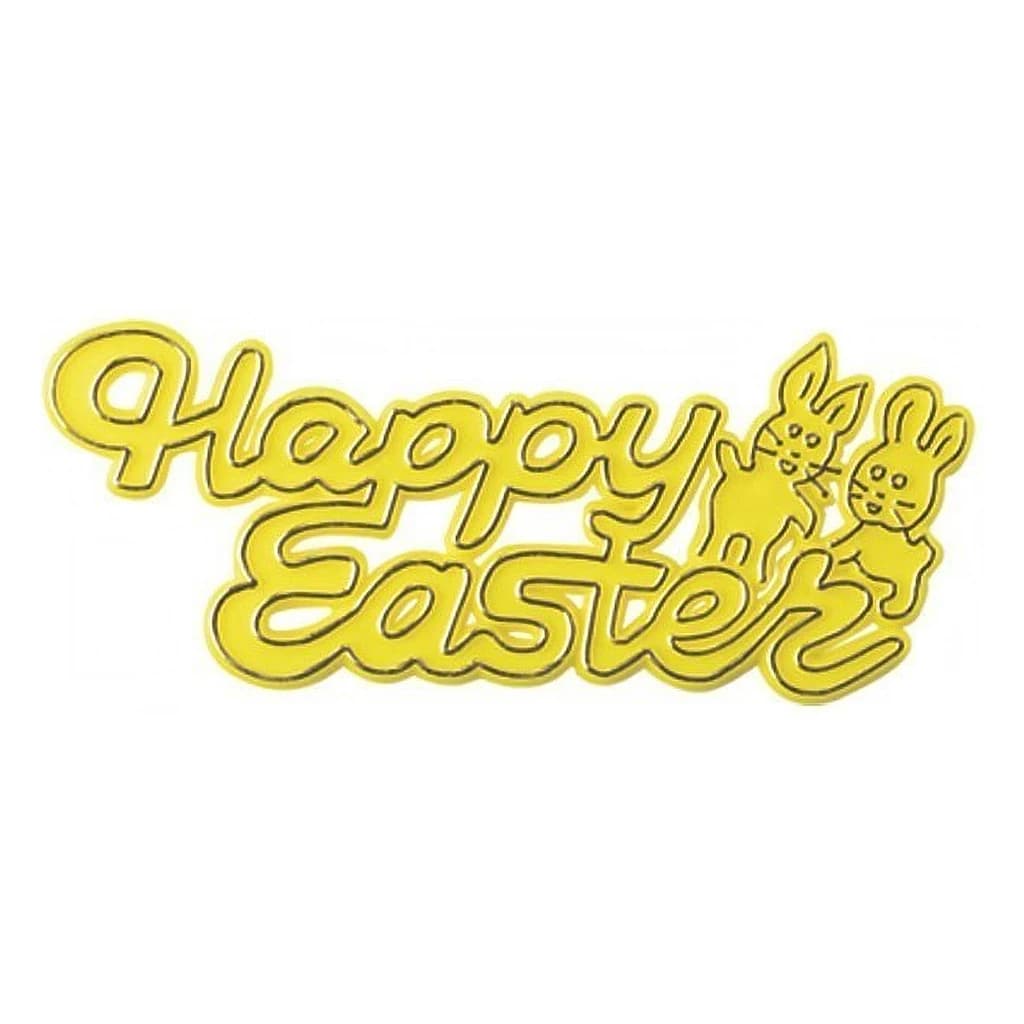 Culpitt 'Happy Easter' Plastic Motto 75 mm (50 pc)