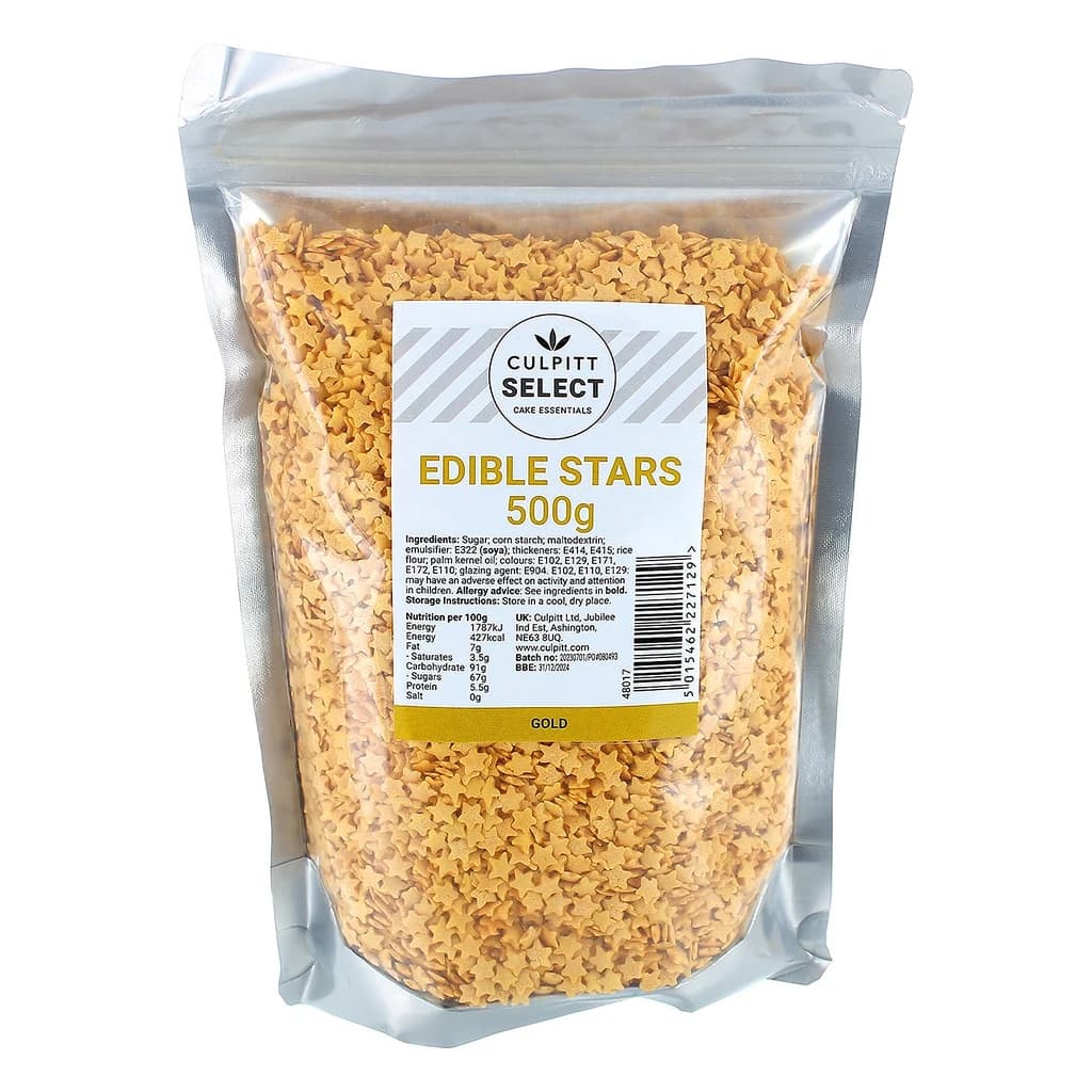 Culpitt Edible Gold Stars 500 g