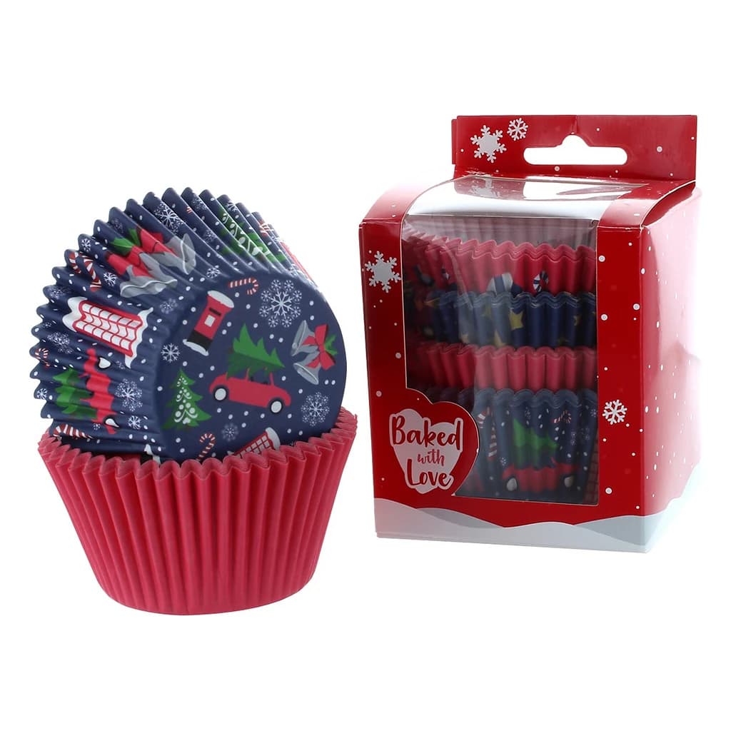 Christmas Gems Baking Cases, Pack of 100