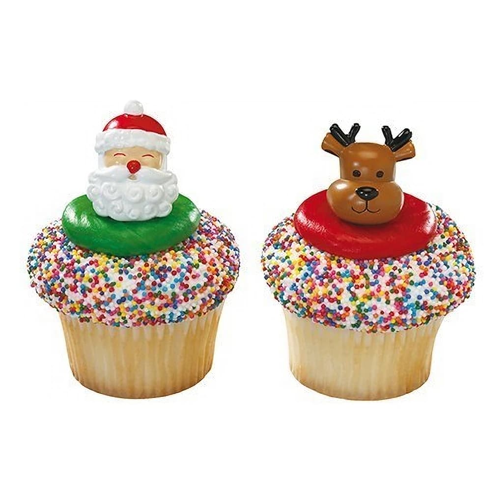 Culpitt Jolly Santa & Rudolph Cupcake Rings 45 mm (72 pc)