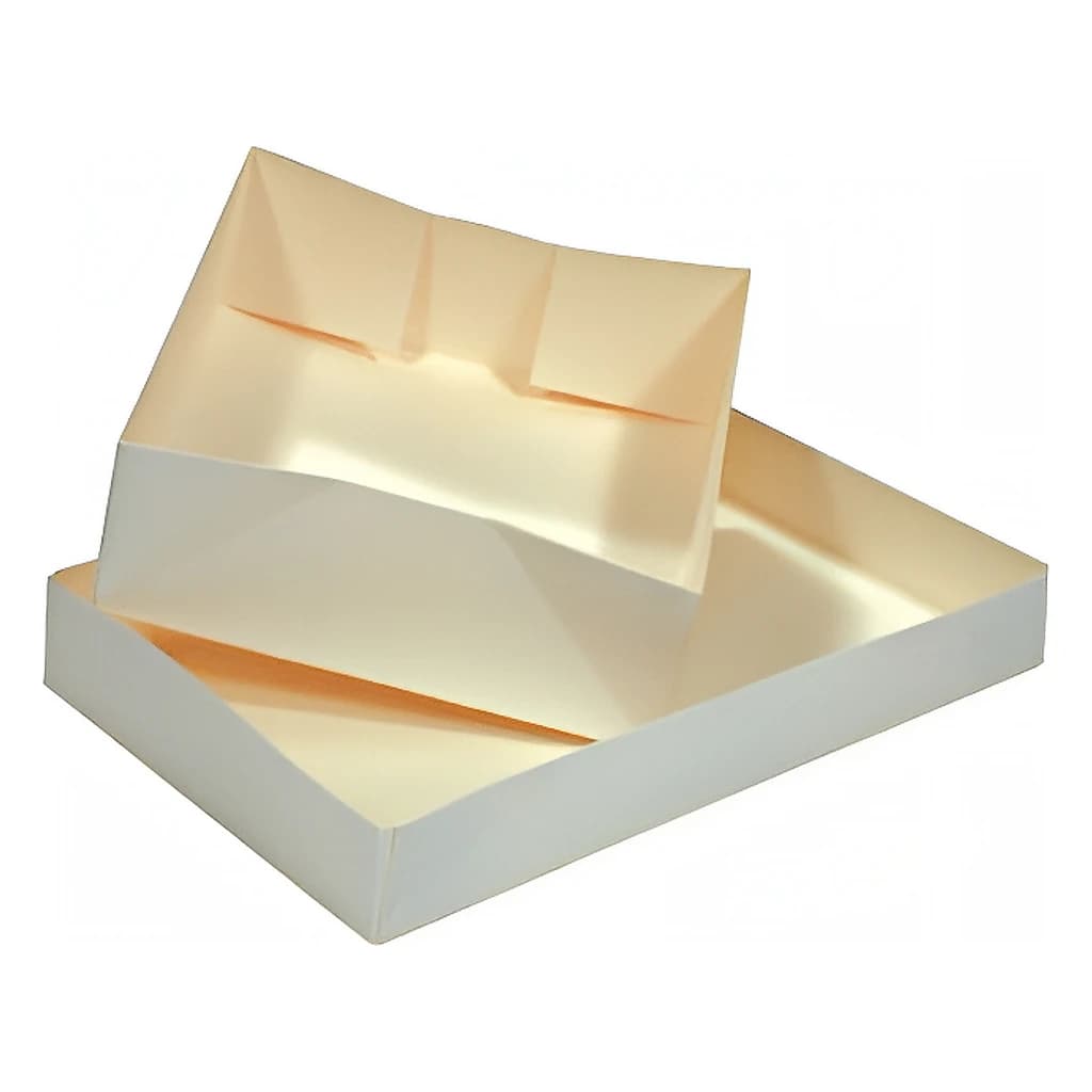 White Card Plain Quick Pack Tray 230 × 152 × 32 mm – 500 pc