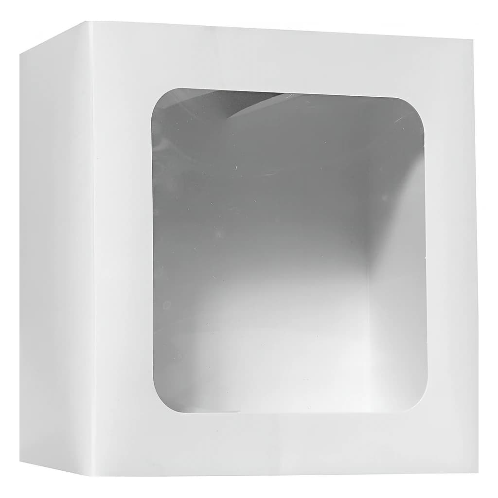 4 Window Hand Erect Box 7 × 7 × 3" – 100 pc